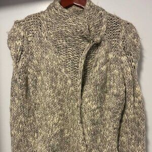 New LINE Knitwear The Label Chunky Wool Knit Cardigan Sweater - Size S to M